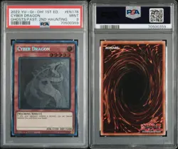 Cyber Dragon #EN178 2022 1st Edition Yu-Gi-Oh! Ghosts/Past: 2nd Haunting PSA 9 - Image 3