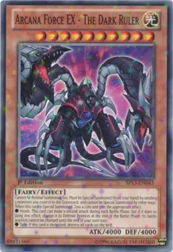 1x (P) Arcana Force EX - The Dark Ruler - SP13-EN043 - Starfoil Rare - Unlimited - Image 1