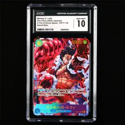 CGC 10 GEM MINT 2025 One Piece JPN Monkey D. Luffy OP11-118 SEC - Image 1