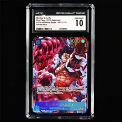 CGC 10 GEM MINT 2025 One Piece JPN Monkey D. Luffy OP11-118 SEC - Image 2