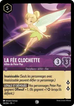 58/204 FR | La Fee Clochette, Alliee de Peter Pan | carte Disney Lorcana (2023) - Image 1