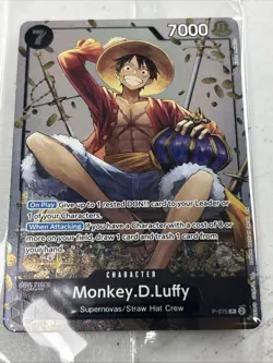 P-075 Monkey.D.Luffy Promo Card TS-02 Tin Set 02 ENGLISH SEALED - Image 2