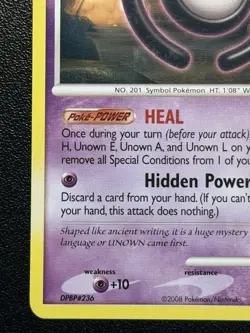 Unown H - 29/106 - Pokemon Great Encounters Regular Card LP - Image 5