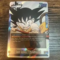 Son Goku: Childhood Silver Leader Card FB06-025 Dragon Ball Super Fusion World - Image 1