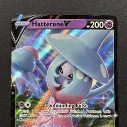 Hatterene V SWSH055 SWSH: Sword & Shield Promo Cards Holo Full Art Near Mint NM - Image 2