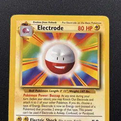 Electrode 021/102 Base Set Regular Vintage Pokemon Card Near Mint NM - Image 2