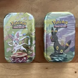 Lot Of 2 Pokemon Mini Tin Mega Heroes (1) Prismatic Evolutions (1) SEALED NEW - Image 1