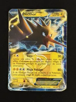 Carte Pokemon Electhor EX 48/135 Noir & Blanc Tempete Plasma FR - Image 2