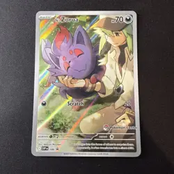 N's Zorua SVP189 Pokemon Center Stamped Promo - Image 1
