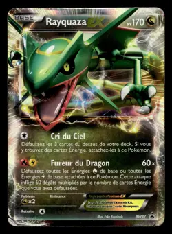 Carte Pokemon Rayquaza EX BW47 Promo Noir & Blanc Francaise - Image 1