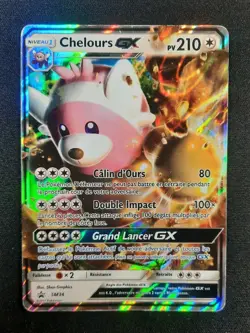 Carte Pokemon : Chelours GX Ultra Rare 2017 Soleil & Lune SM34 GD 🇲🇫 - Image 1