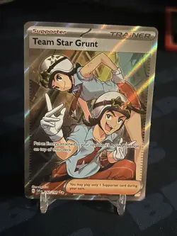 Pokemon TCG Team Star Grunt Scarlet & Violet Base Set 242/198 Holo Ultra Rare - Image 1