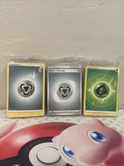 NEW- Lot (3) Pokemon TCG Factory Sealed Packs of Energy Cards From ETBs- - Image 1