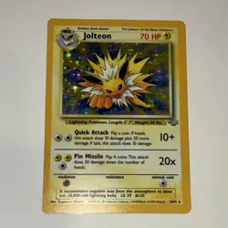 Pokemon TCG Jolteon Jungle Holo Rare Unlimited 4/64 Wizards 1999 Stage 1 70 HP - Image 1