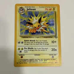 Pokemon TCG Jolteon Jungle Holo Rare Unlimited 4/64 Wizards 1999 Stage 1 70 HP - Image 2