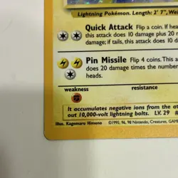 Pokemon TCG Jolteon Jungle Holo Rare Unlimited 4/64 Wizards 1999 Stage 1 70 HP - Image 3