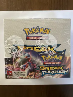 2015 Pokemon XY Breakthrough Booster Box Factory Sealed New 36 Packs *Small Hole - Image 1