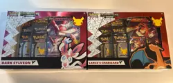 Pokemon Celebrations Dark Sylveon V and Lance Charizard V SEALED Box Sets!! - Image 1