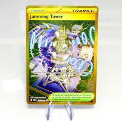 Pokemon TCG Destined Rivals: Jamming Tower Card #243/182 (Gold Secret Rare) NM - Image 1