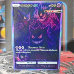 Gengar Evolution Custom Made Texture Holo Foil Pokemon Card ACG CCG - Image 1