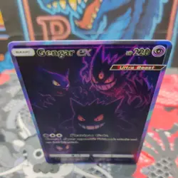 Gengar Evolution Custom Made Texture Holo Foil Pokemon Card ACG CCG - Image 3