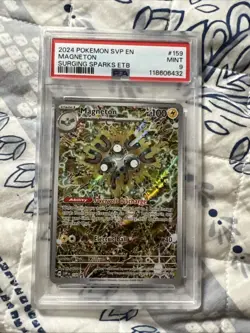 2024 POKEMON SVP EN-SV BLACK STAR PROMO #159 MAGNETON PSA 9 #159 - Image 1