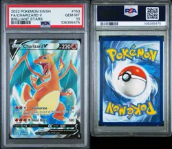 Pokemon Charizard v Full Art Ultra Rare Holo Card 153/172 Brilliant Stars - Image 3