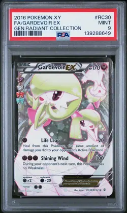 2016 POKEMON XY GENERATIONS RADIANT COLL #RC30 FULL ART/GARDEVOIR EX PSA 9 - Image 1
