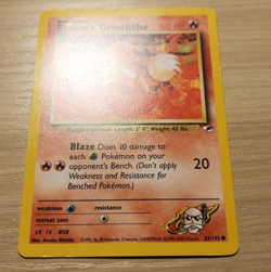 Pokemon TCG Blaine's Growlithe Gym Heroes 62/132 Regular Unlimited Common - Image 2