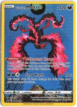 Galarian Moltres SWSH284 Promo SWSH Black Star Pokemon - Image 1