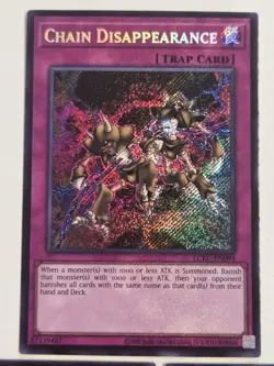 Chain Disappearance LCKC-EN094 x3 Secret Rare Yugioh Legendary Collection Kaiba - Image 2
