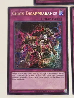 Chain Disappearance LCKC-EN094 x3 Secret Rare Yugioh Legendary Collection Kaiba - Image 3