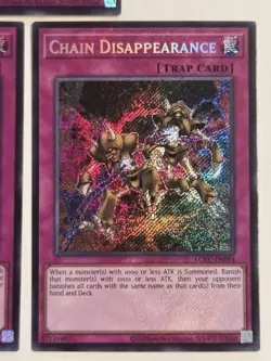 Chain Disappearance LCKC-EN094 x3 Secret Rare Yugioh Legendary Collection Kaiba - Image 4