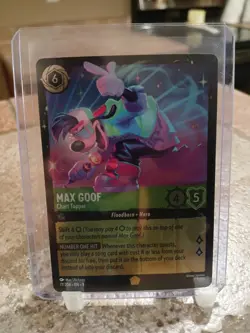 Disney Lorcana Max Goof Chart Topper 77/204 Fabled Cold Foil Legendary - Image 1