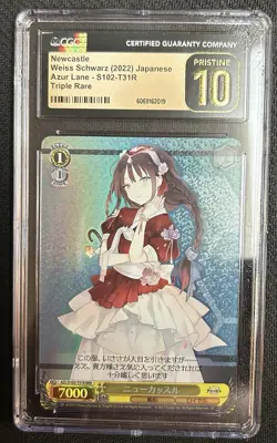 2022 Weiss Schwarz Japanese Azur Lane Newcastle RRR #S102-T31R CGC 10 PRISTINE - Image 1