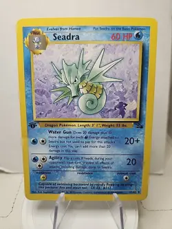 Pokemon TCG Seadra Fossil 42/62 Regular 1999-2000 Wizards Base Set Copyright... - Image 1