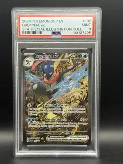 2024 POKEMON SVP EN-SV BLACK STAR PROMO #132 GRENINJA EX PSA 9 - Image 1