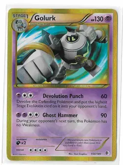 Golurk 150/149 Boundaries Crossed Black & White Secret Rare Card Pokemon TCG NM - Image 1