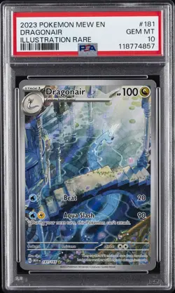 2023 POKEMON MEW EN-151 ILLUSTRATION RARE #181 DRAGONAIR PSA 10 - Image 1