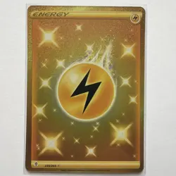 Electric Energy 235/203 Gold Secret Rare Holo Evolving Skies Pokemon TCG - Image 1
