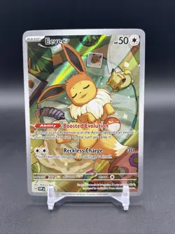Pokemon Eevee TCG 173 Holo Promo Prismatic Evolutions, NM/M Condition - Image 1