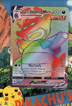 Pokemon TCG Galarian Slowking VMAX Secret 207/198 Chilling Reign Holo NM/M - Image 1