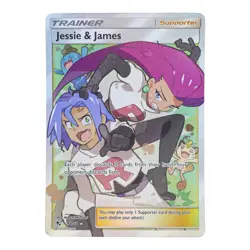 Pokemon Hidden Fates Holo Jessie & James (Full Art) 68/68 - NM/LP - Image 1