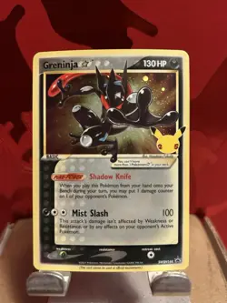 Pokemon Greninja Star SWSH144 Sword & Shield Promo Holo 130 HP Mist Slash - Image 1