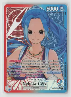 Nefeltari Vivi Alt Art Leader One Piece Heroines Edition EB03-001 NM - Image 1