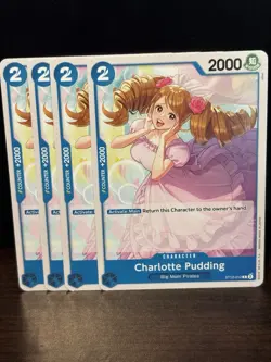 4x Charlotte Pudding ST12-012 Starter Deck 12| One Piece TCG |Near Mint| Playset - Image 1