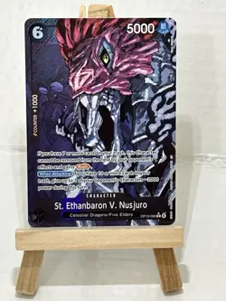 St. Ethanbaron V. Nusjuro One Piece TCG Alt Art OP13-080 Carrying On His Will NM - Image 1