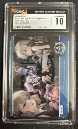 2024 Azur Lane Japanese Clear Collection Vol. 1 Visual Card #23 CGC 10 GEM MINT - Image 1