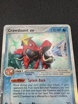 Pokemon Crawdaunt ex 99/110 Holon Phantoms Holo Card - LP - Image 4