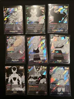 9 Card LOT SR Fusion World Manga Booster NM Goku Trunks Dragon Ball - Image 1